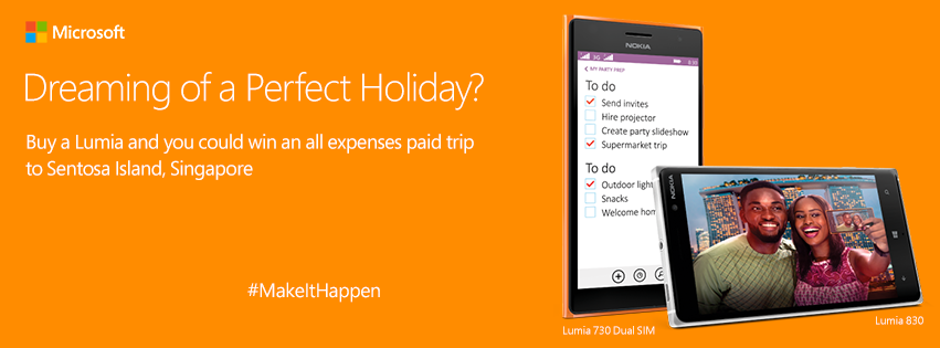 Travel To Singapore via Microsoft Ghana’s Lumia #MakeIthappen