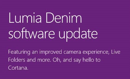 Lumia Denim Software Update