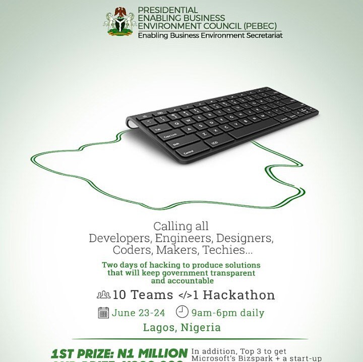 Nigeria FG introduces #PEBECHack Hackathons series to deliver smart solutions to promote Ministry accountability and transparency