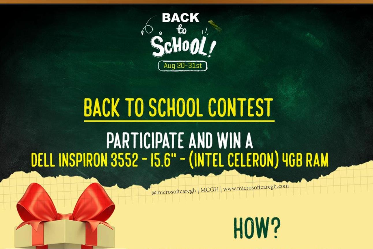 Win a Dell Laptop in the Jumia Back to School Contest