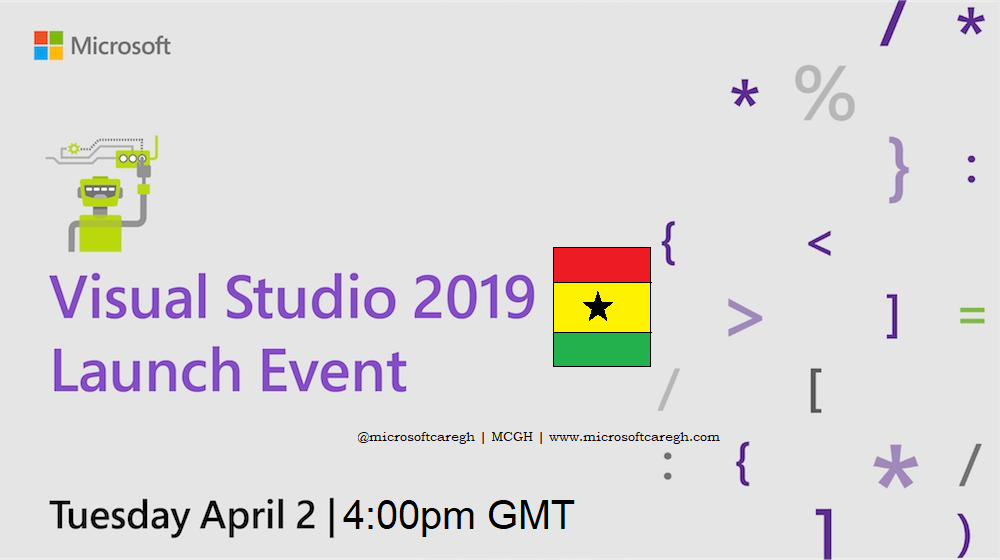 Visual Studio 2019 Ghana launch event