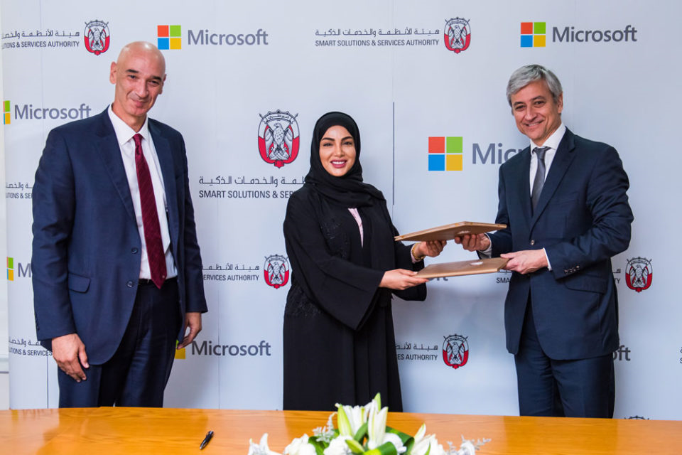 Microsoft and Abu Dhabi Smart Solutions & Services Authority sign MoU