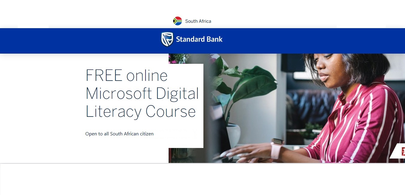 Standard Bank offers free Microsoft Digital Literacy Course to all South Africans
