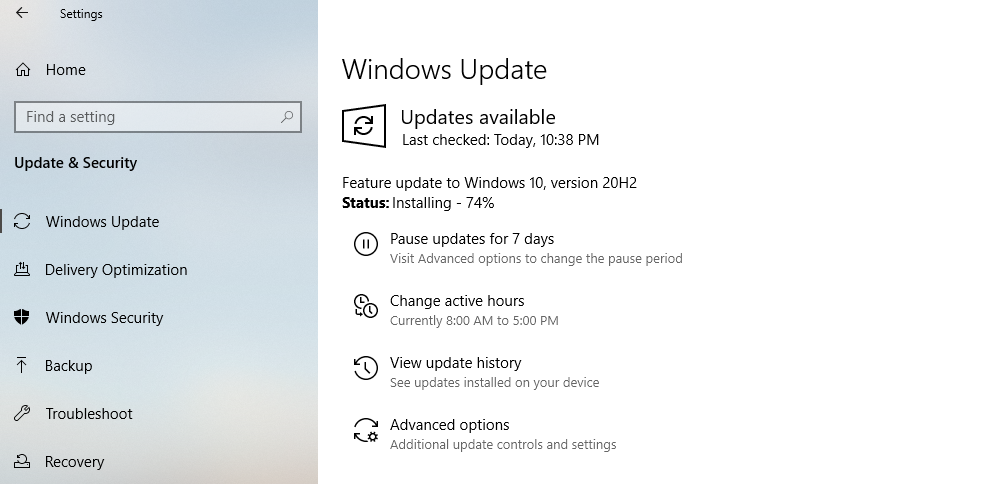 Windows 10 version 20H2 October 2020 Update download