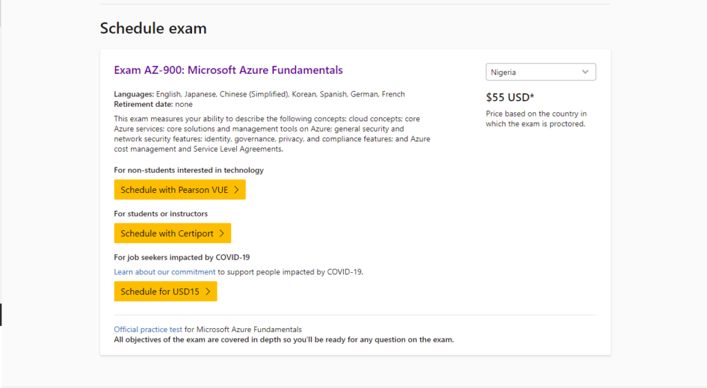 Microsoft certifications exam 