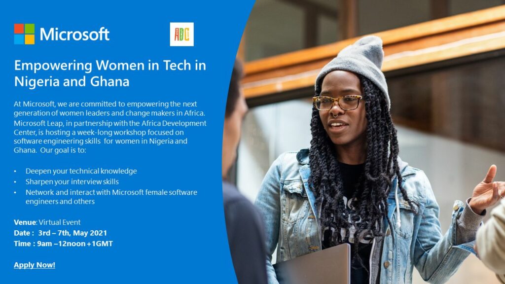female software engineers Microsoft Ghana Nigeria 