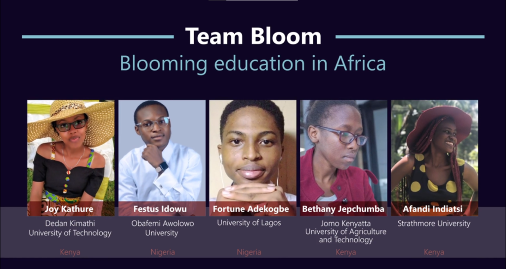Microsoft Hackathon Game of learners Africa