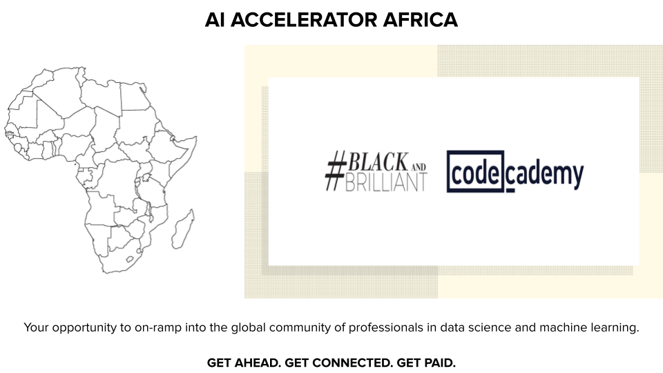 AI Accelerator Africa 2022 – Black and Brilliant, Codecademy present AI bootcamp