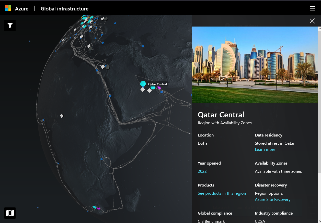 Microsoft’s new cloud datacenter region in Qatar finally goes live
