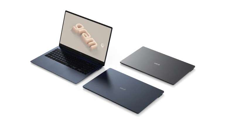 2023 gram laptop LG 17 inch shown in different styles